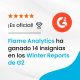 Flame analytics gana 14 premios en los reports de invierno de G2