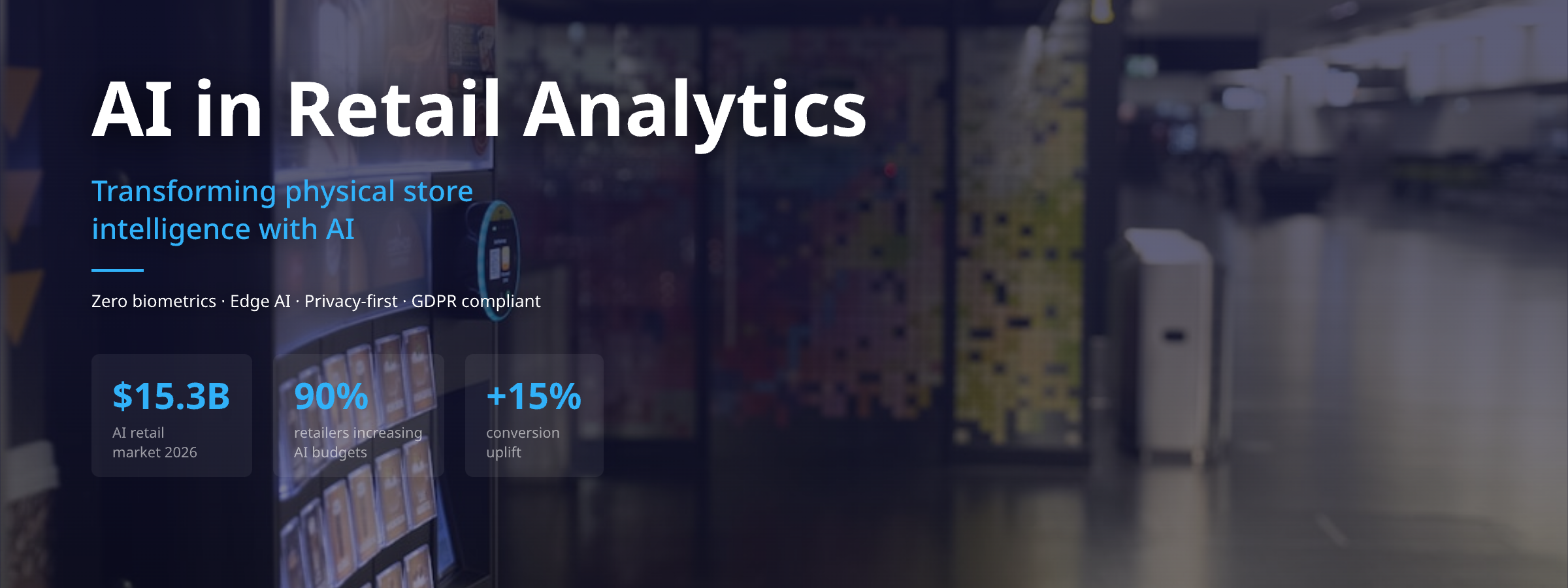 AI in Retail Analytics: Transforming Physical Store Intelligence (2026) AI retail analytics dashboard physical store people counting heatmaps computer vision