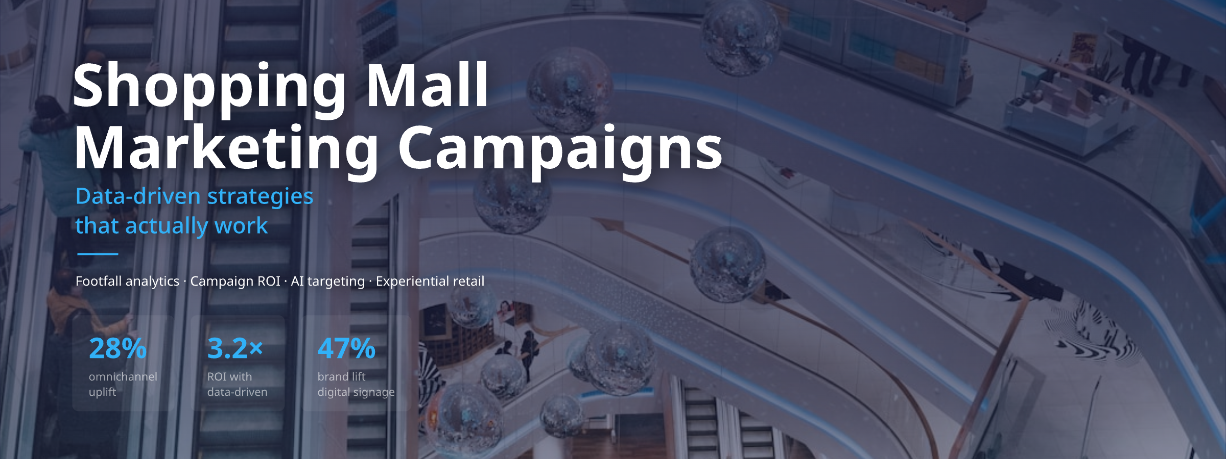 shopping mall marketing campaigns data-driven footfall analytics dashboard